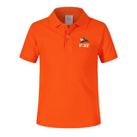 Thumbnail for The Lockheed Martin F22 Designed Children Polo T-Shirts