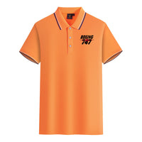 Thumbnail for Amazing Boeing 747 Designed Stylish Polo T-Shirts