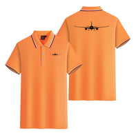 Thumbnail for Airbus A350 Silhouette Designed Stylish Polo T-Shirts (Double-Side)