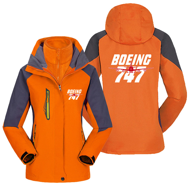 Amazing Boeing 747 Designed Thick "WOMEN" Skiing Jackets