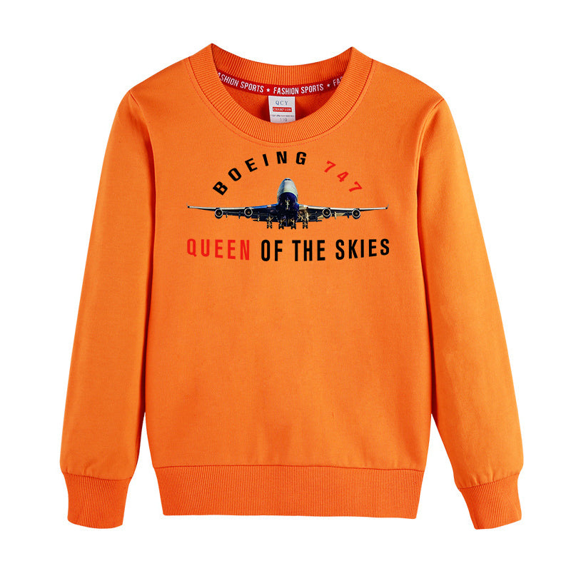 Boeing 747 Queen of the Skies Designed "CHILDREN" Sweatshirts