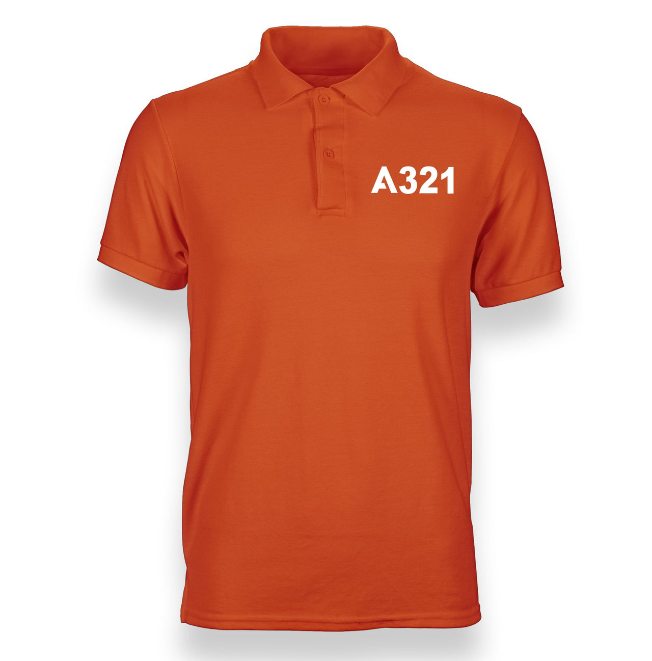 A321 Flat Text Designed "WOMEN" Polo T-Shirts