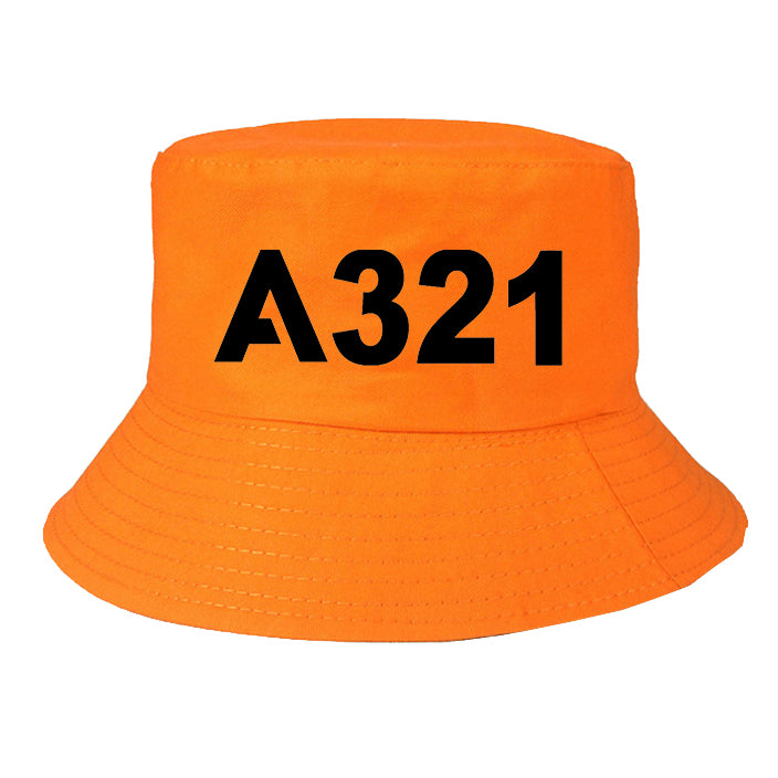 A321 Flat Text Designed Summer & Stylish Hats