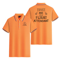 Thumbnail for Trust Me I'm a Flight Attendant Designed Stylish Polo T-Shirts (Double-Side)