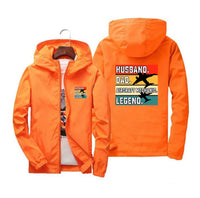 Thumbnail for Husband & Dad & Aircraft Mechanic & Legend Designed Thin Windbreaker Jackets