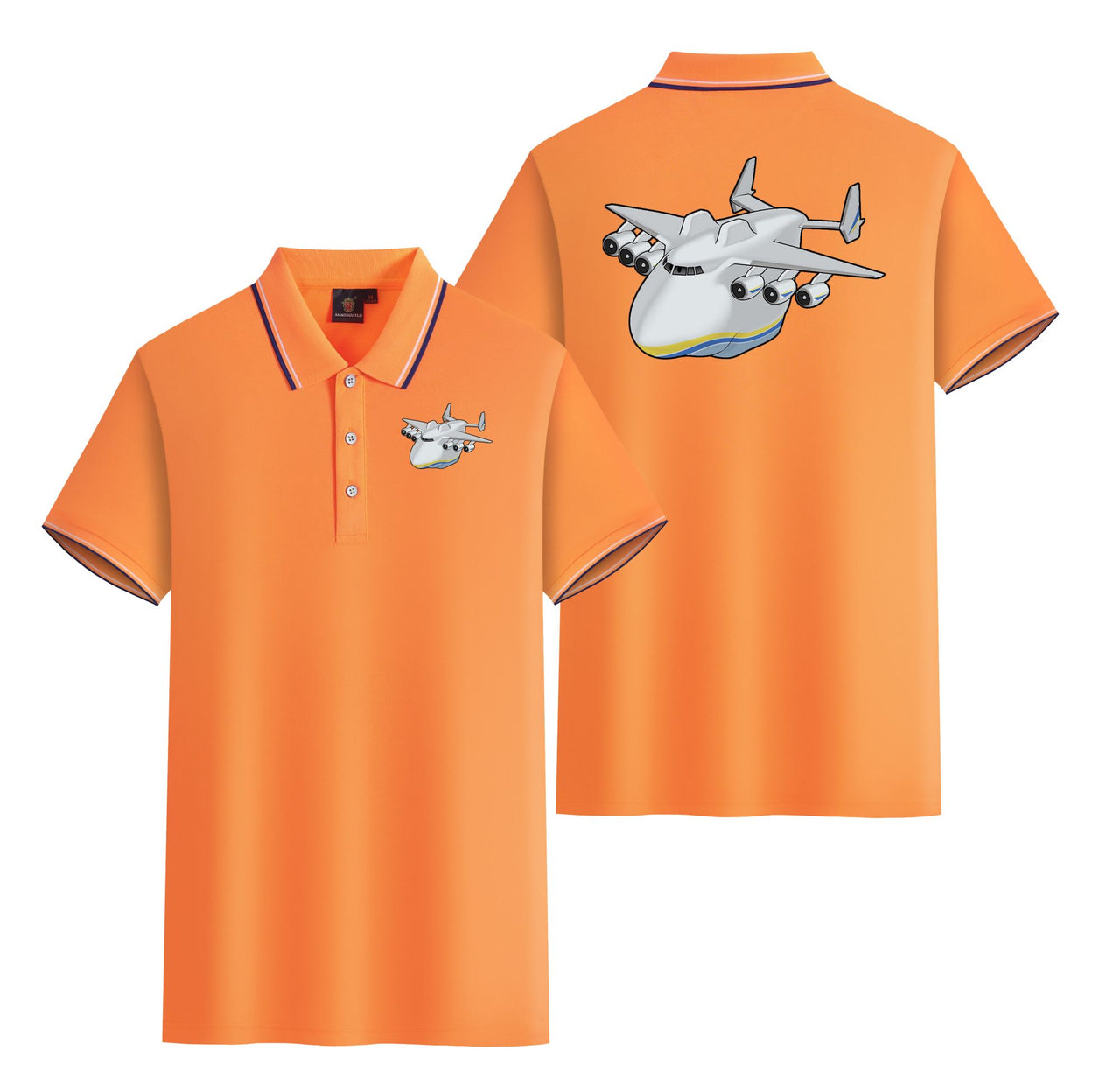 Antonov 225 (2) Designed Stylish Polo T-Shirts (Double-Side)