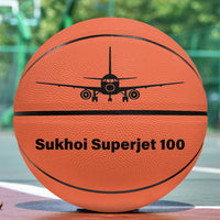 Thumbnail for Sukhoi Superjet 100 Silhouette Designed Basketball