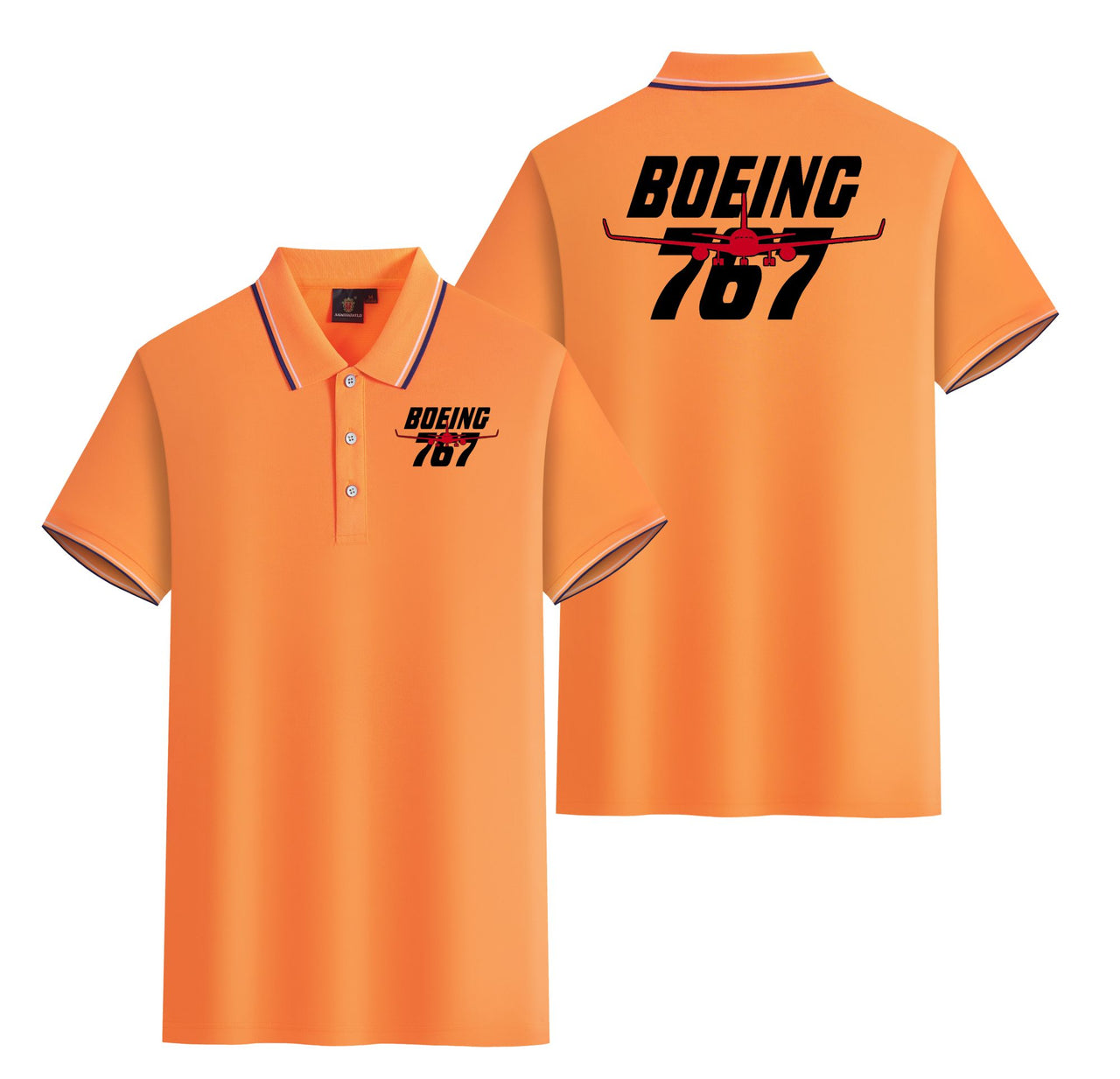 Amazing Boeing 767 Designed Stylish Polo T-Shirts (Double-Side)