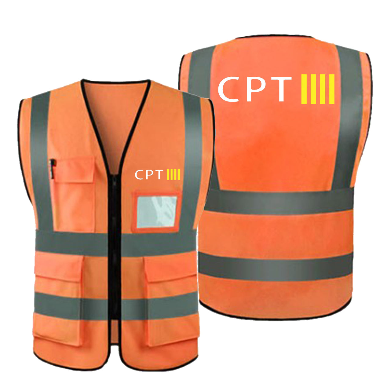 CPT & 4 Lines Designed Reflective Vests