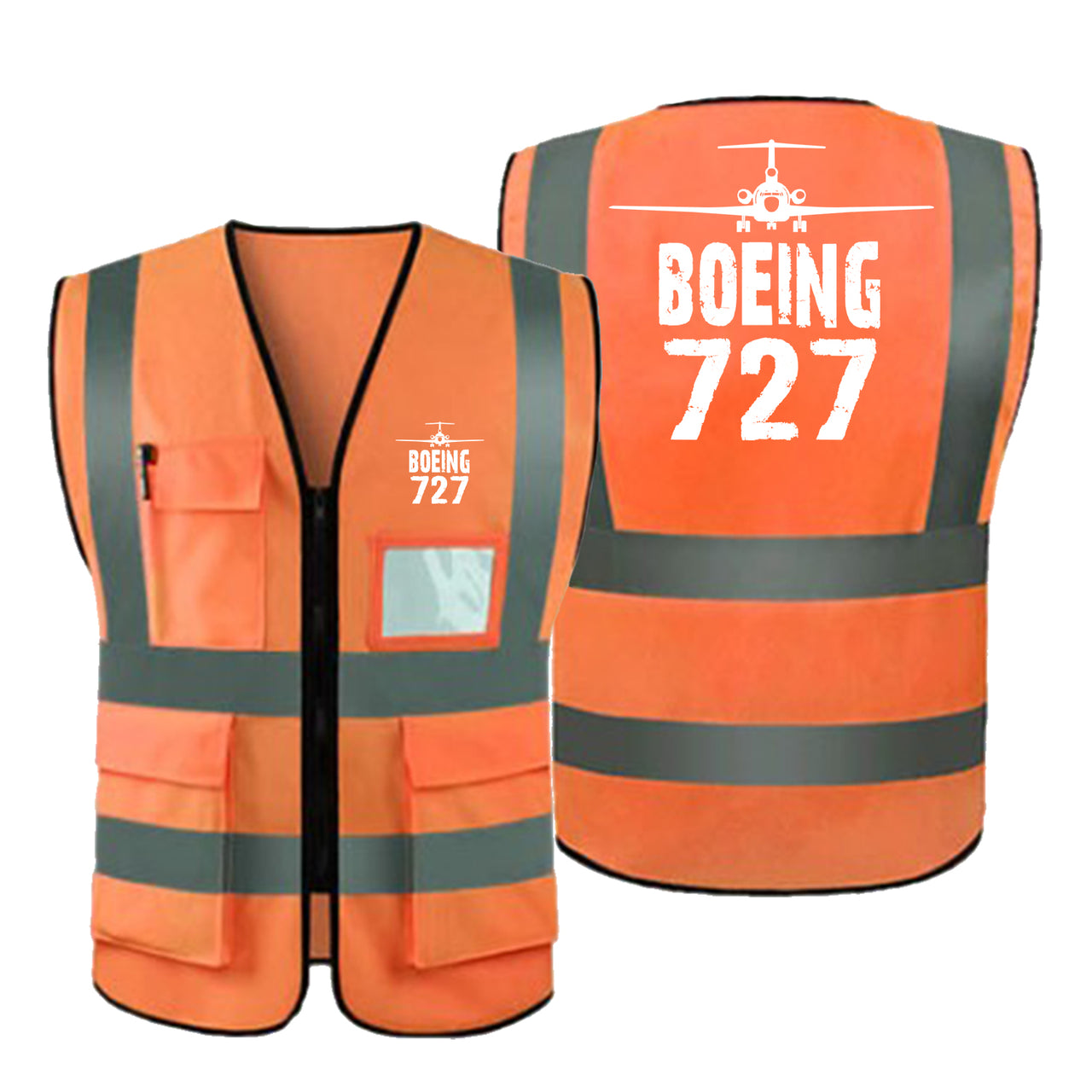 Boeing 727 & Plane Designed Reflective Vests