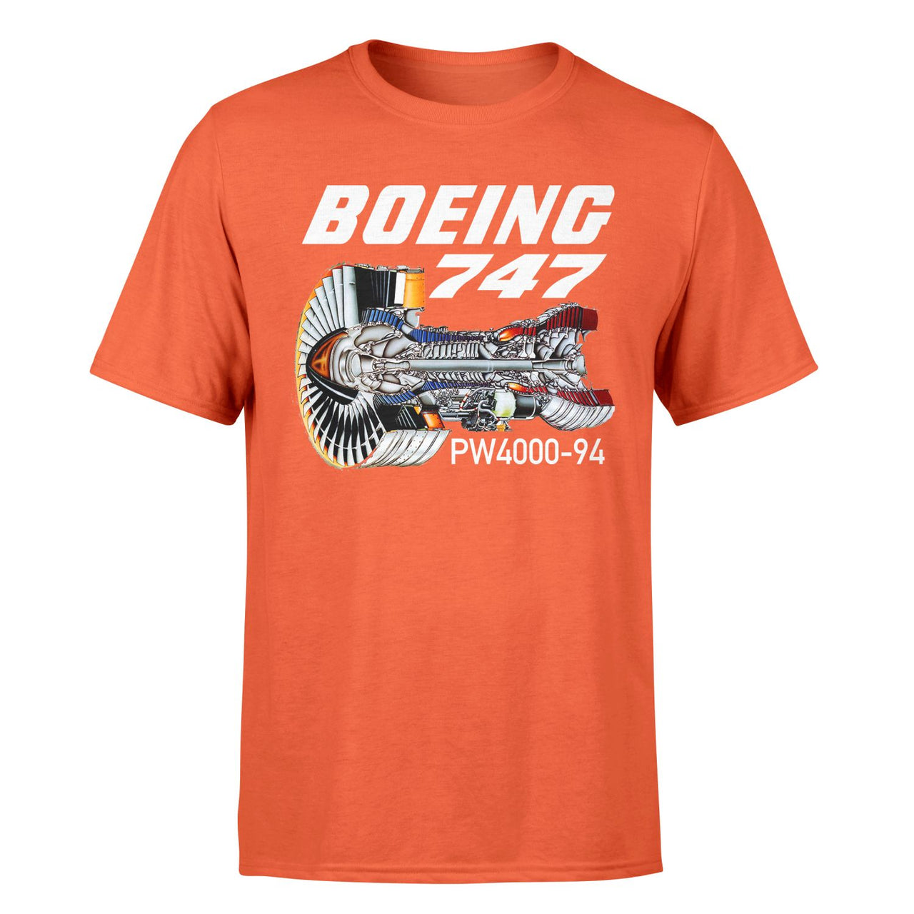 Boeing 747 & PW4000-94 Engine Designed T-Shirts