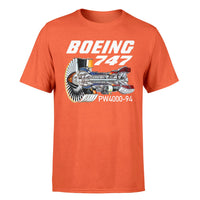 Thumbnail for Boeing 747 & PW4000-94 Engine Designed T-Shirts