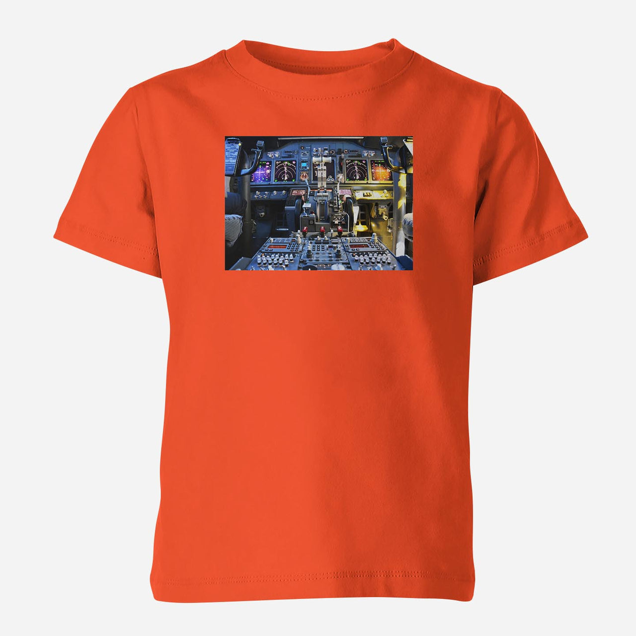 Boeing 737 Cockpit Designed Children T-Shirts