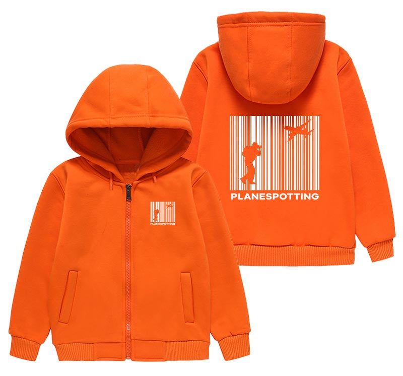 Planespotting Designed "CHILDREN" Zipped Hoodies