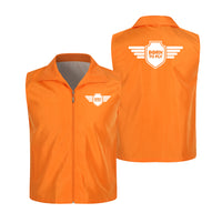 Thumbnail for Born To Fly & Badge Designed Thin Style Vests