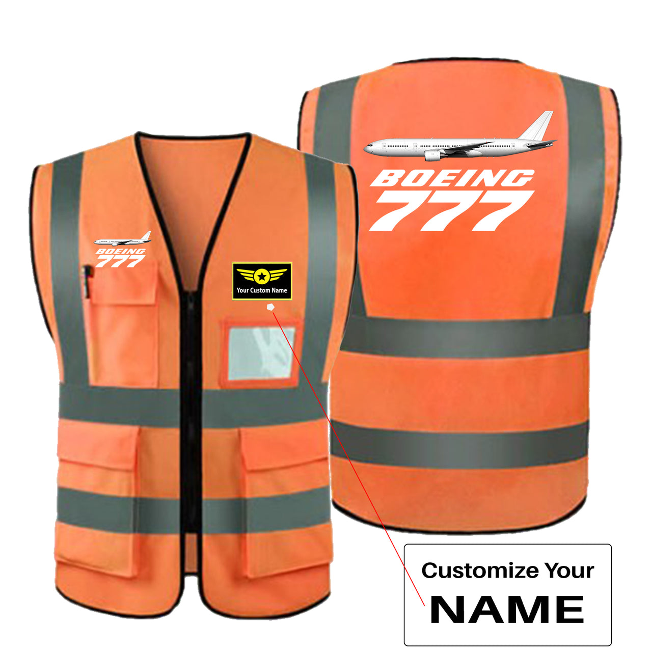 The Boeing 777 Designed Reflective Vests