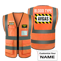 Thumbnail for Blood Type AVGAS Designed Reflective Vests