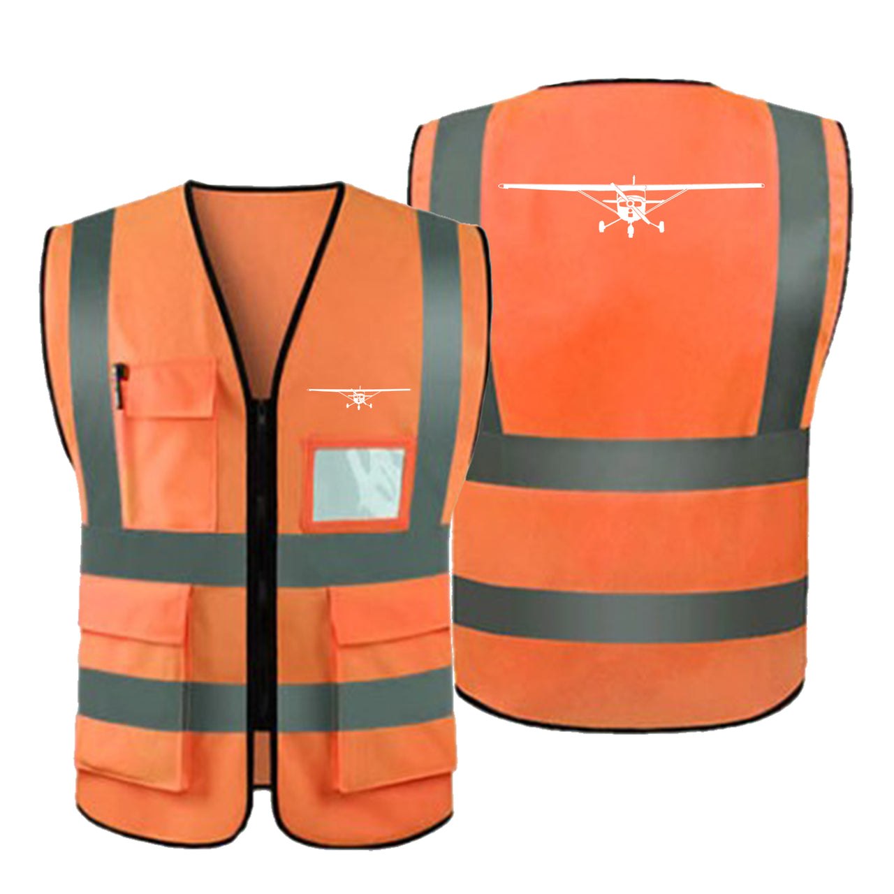 Cessna 172 Silhouette Designed Reflective Vests