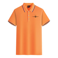 Thumbnail for Ilyushin IL-76 Silhouette Designed Stylish Polo T-Shirts