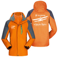 Thumbnail for Life is a journey Enjoy the Flight Designed Thick Skiing Jackets