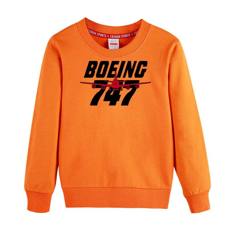 Amazing Boeing 747 Designed "CHILDREN" Sweatshirts