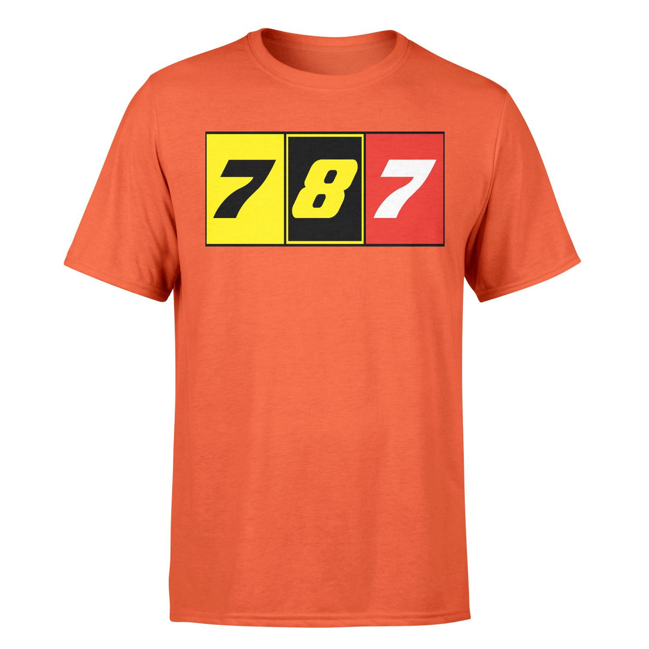 Flat Colourful 787 Designed T-Shirts