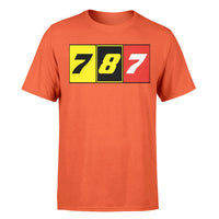 Thumbnail for Flat Colourful 787 Designed T-Shirts