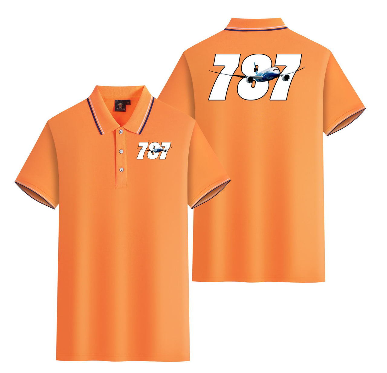 Super Boeing 787 Designed Stylish Polo T-Shirts (Double-Side)