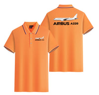 Thumbnail for The Airbus A220 Designed Stylish Polo T-Shirts (Double-Side)