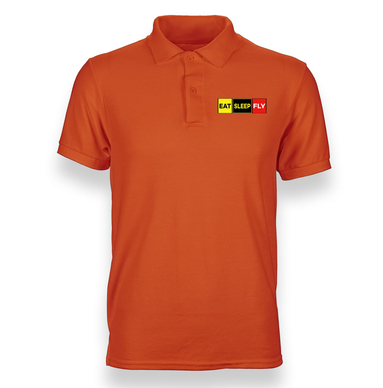 Eat Sleep Fly (Colourful) Designed "WOMEN" Polo T-Shirts