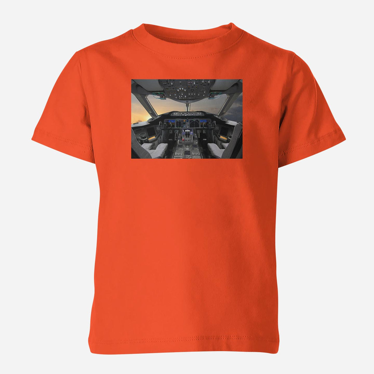 Boeing 787 Cockpit Designed Children T-Shirts