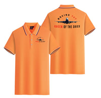 Thumbnail for Boeing 747 Queen of the Skies Designed Stylish Polo T-Shirts (Double-Side)