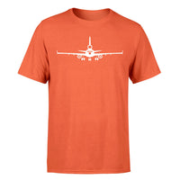 Thumbnail for McDonnell Douglas MD-11 Silhouette Plane Designed T-Shirts