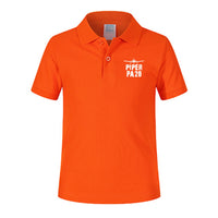 Thumbnail for Piper PA28 & Plane Designed Children Polo T-Shirts