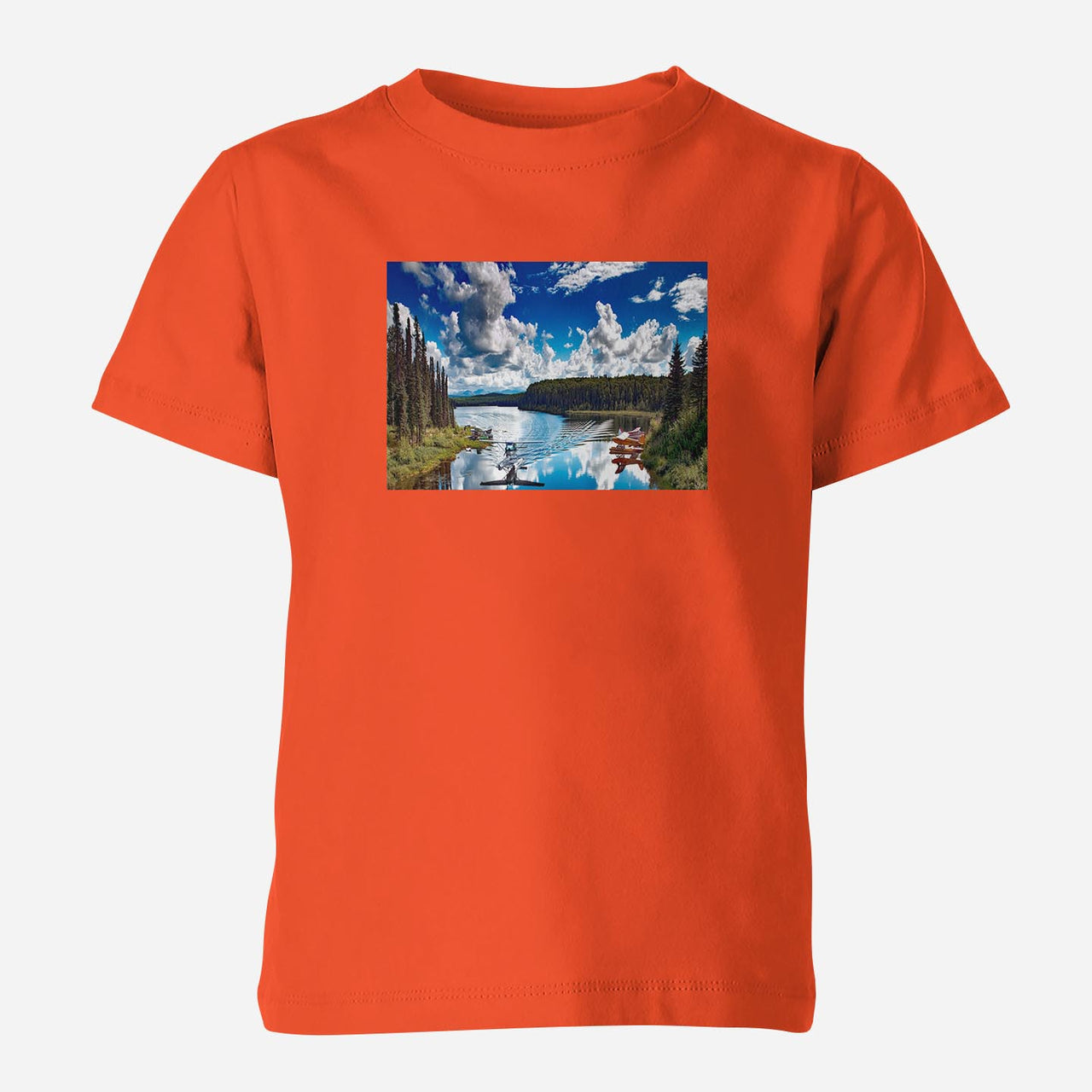 Amazing Scenary & Sea Planes Designed Children T-Shirts