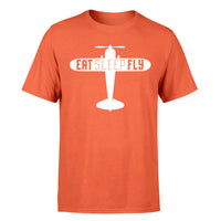 Thumbnail for Eat Sleep Fly & Propeller Designed T-Shirts