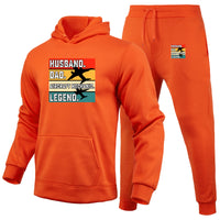 Thumbnail for Husband & Dad & Aircraft Mechanic & Legend Designed Hoodies & Sweatpants Set