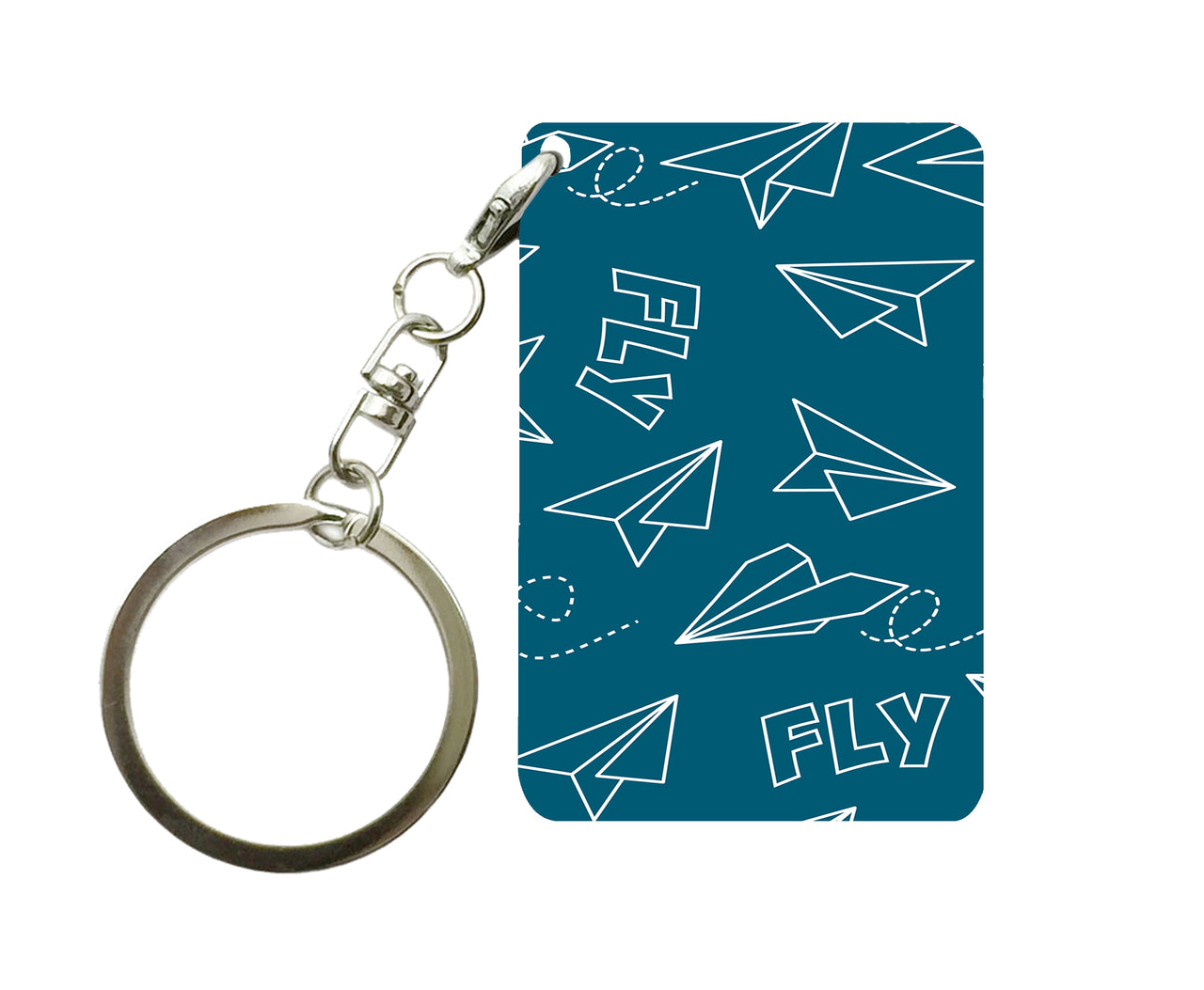 Paper Airplane & Fly Designed Key Chains