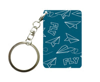 Thumbnail for Paper Airplane & Fly Designed Key Chains