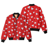 Thumbnail for Paper Airplanes (Red) Designed 3D Pilot Bomber Jackets