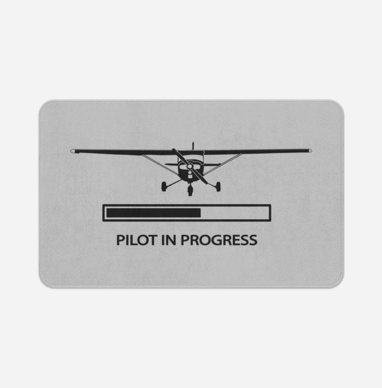 Pilot In Progress (Cessna) Designed Bath Mats