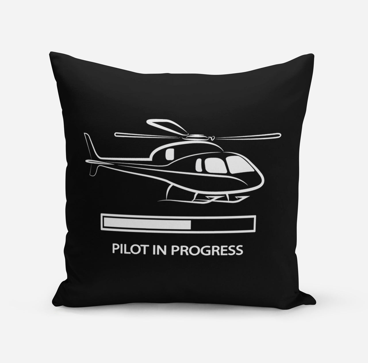 Pilot In Progress (Helicopter) Designed Pillows