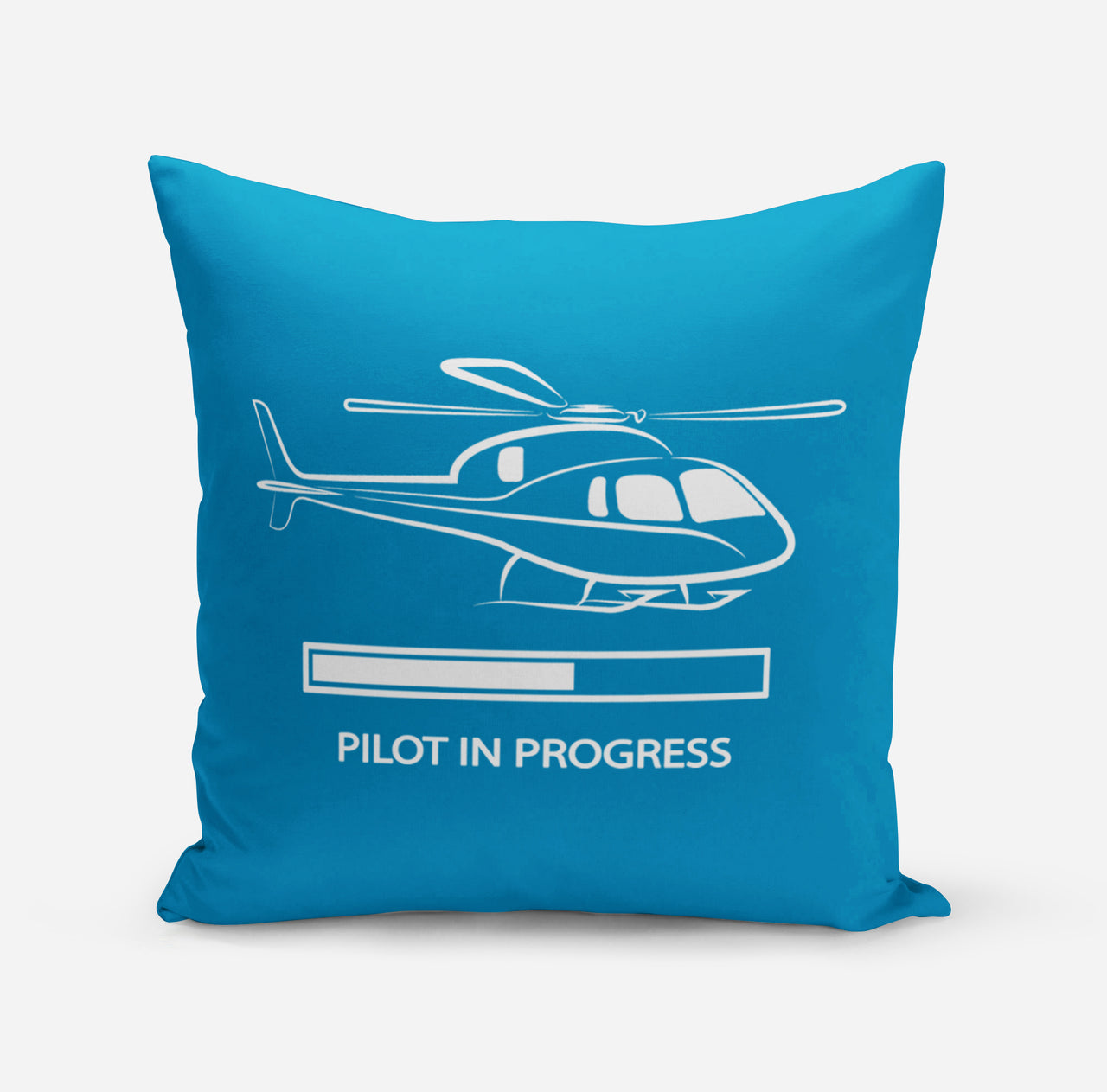 Pilot In Progress (Helicopter) Designed Pillows