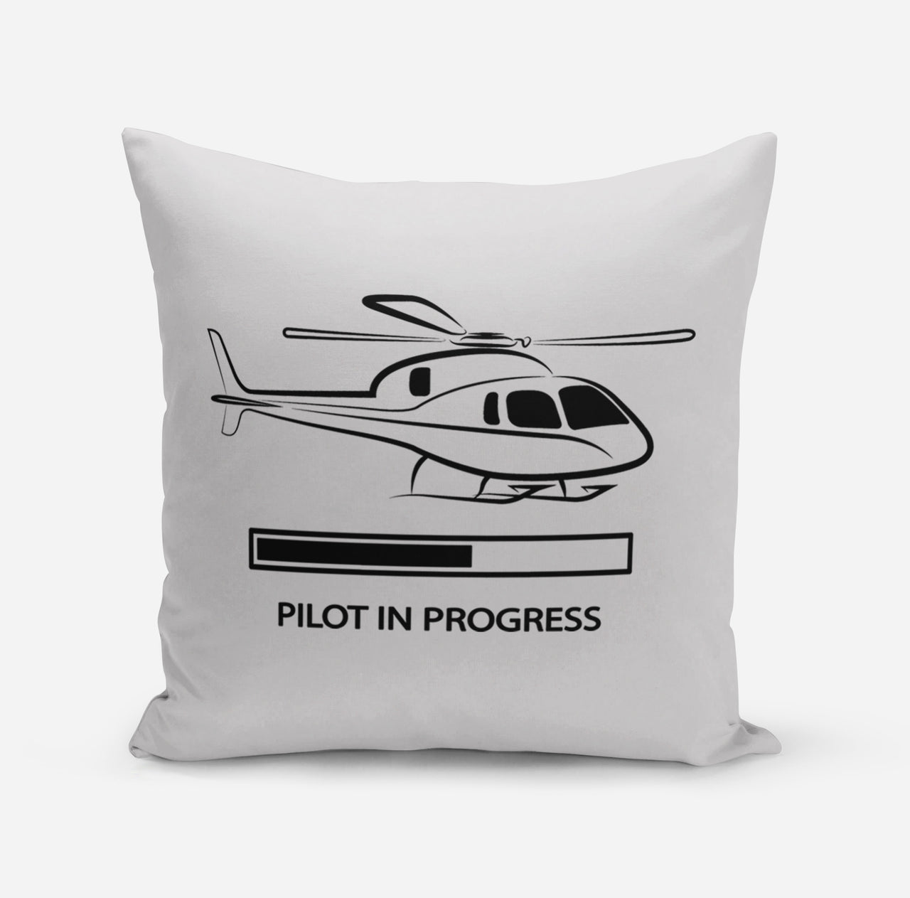 Pilot In Progress (Helicopter) Designed Pillows