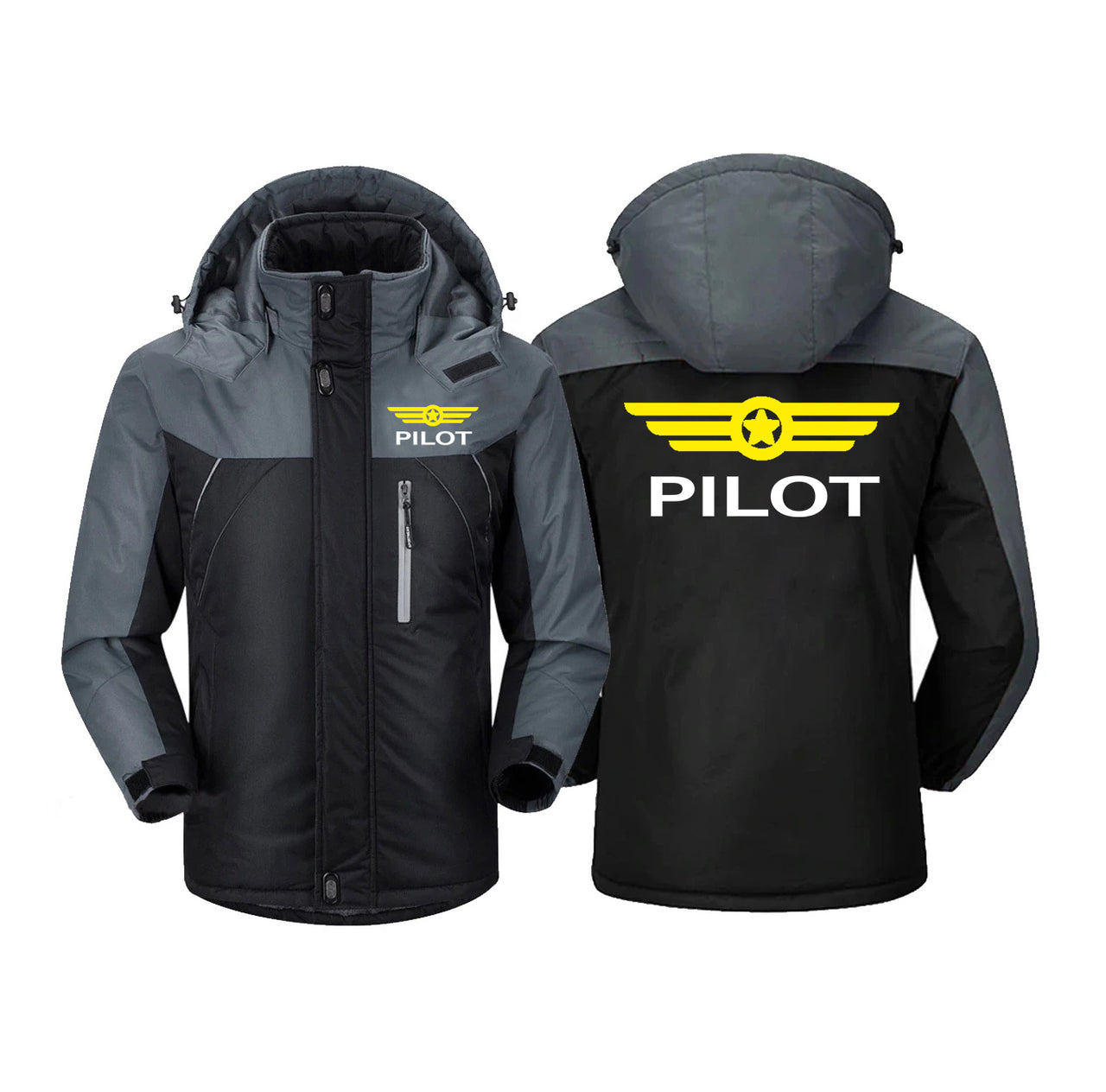 Pilot & Badge Designed Thick Winter Jackets