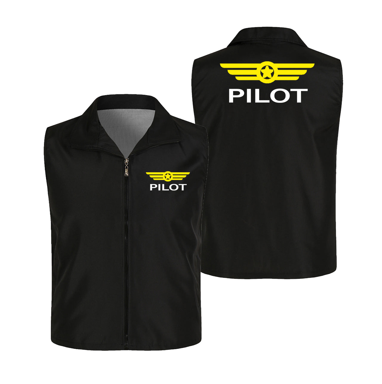 Pilot & Badge Designed Thin Style Vests