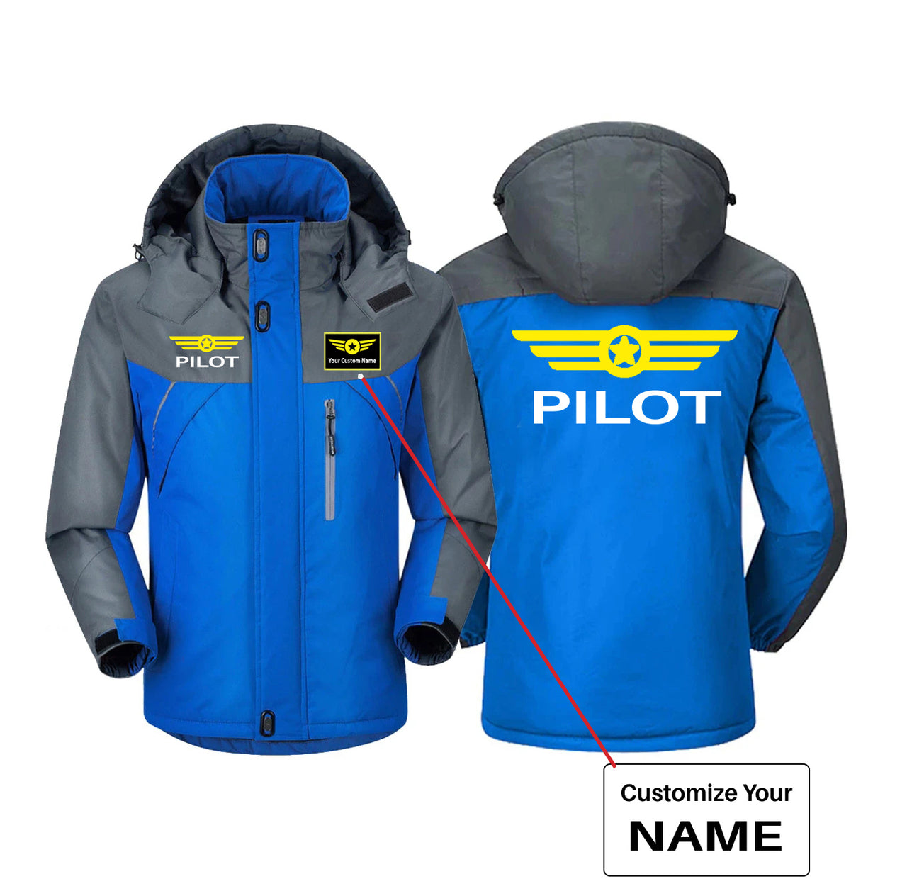 Pilot & Badge Designed Thick Winter Jackets