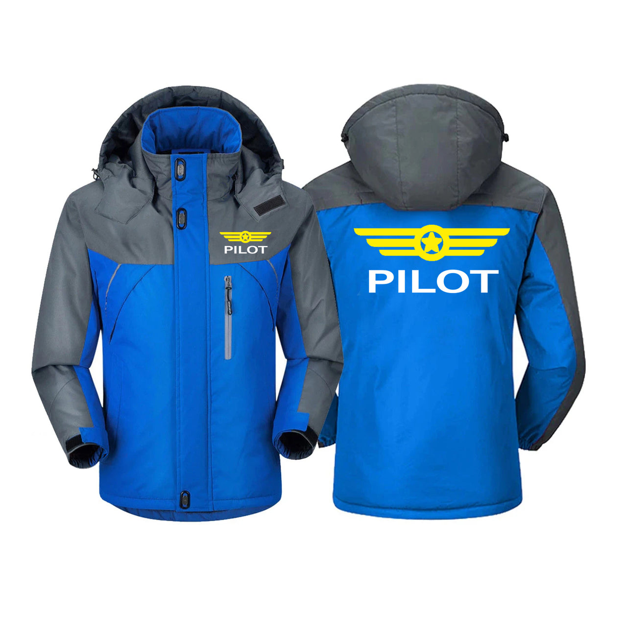 Pilot & Badge Designed Thick Winter Jackets