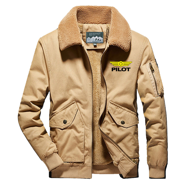 Pilot & Badge Designed Thick Bomber Jackets