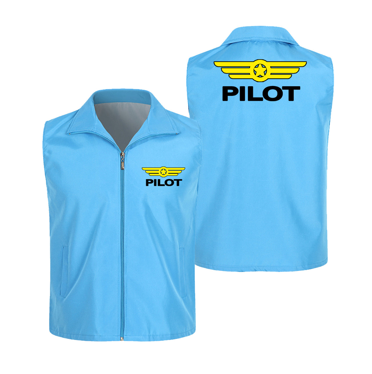 Pilot & Badge Designed Thin Style Vests